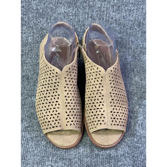 Indigo rd. Womens 7.5M  Irselia2 open toe sandals tan zipper on the side - Picture 13 of 16